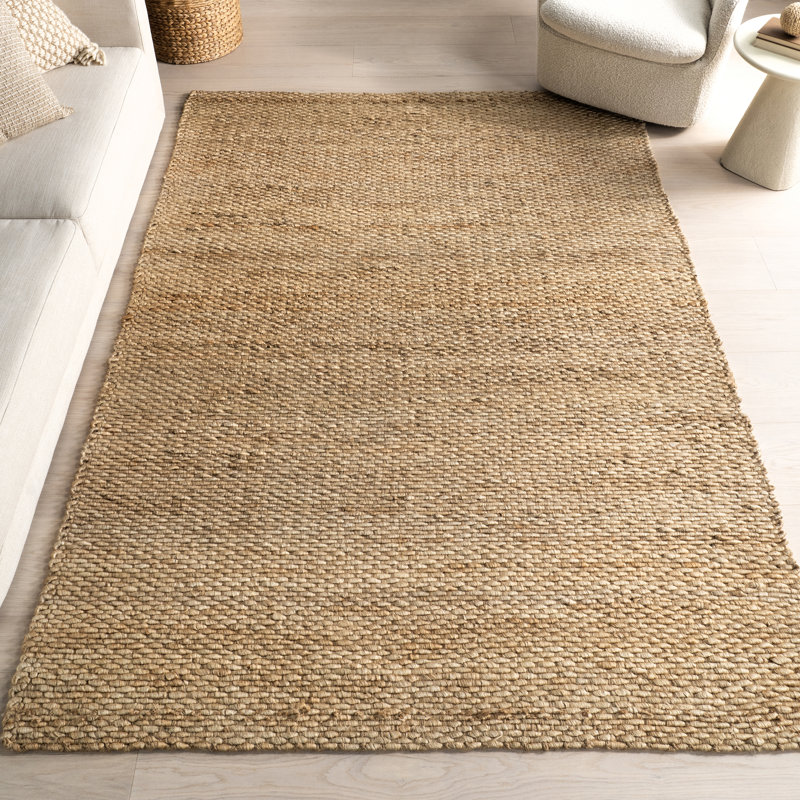 Jaramillo Annelynn Farmhouse Handmade Jute Natural Rug, Rectangle 8' x 11'