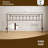 Metal King Size Headboard, Adjustable Height, King Headboard Only for Bedroom, Rustic Farmhouse Style, Attach Frame, Easy Assembly, Brown-1171318201-1171318200