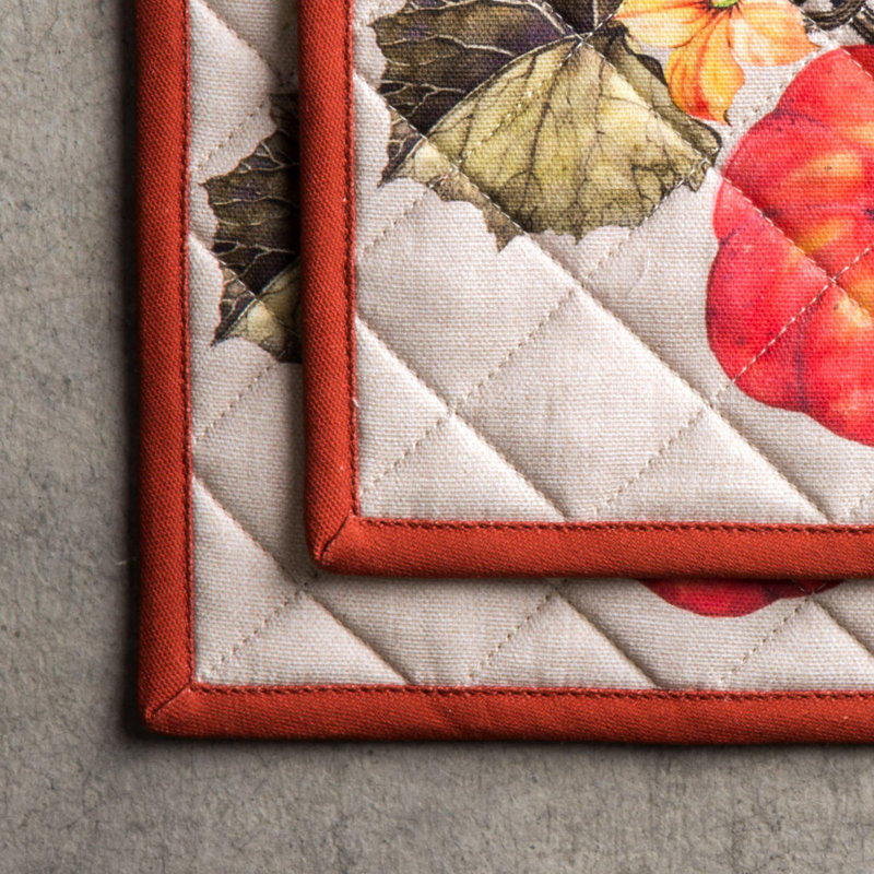 Maison D' Hermine Floral Cotton Potholder Set