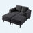 Upholstered Chaise Lounge Sofa Bed-1595437846