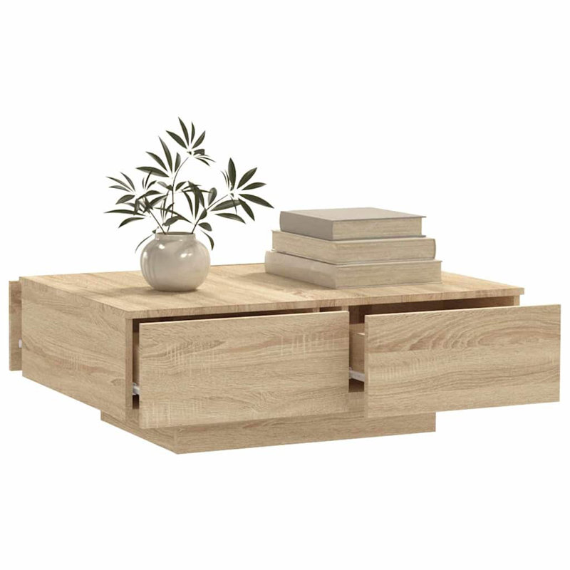 Coffee Table Engineered Wood Storage Coffee Table, Beige