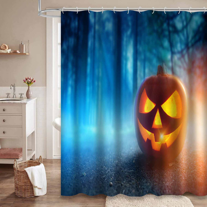 Rideau de douche Jack Lantern, L 72 po x l 84 po