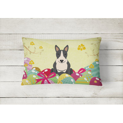 Easter Eggs Outdoor Throw Pillow