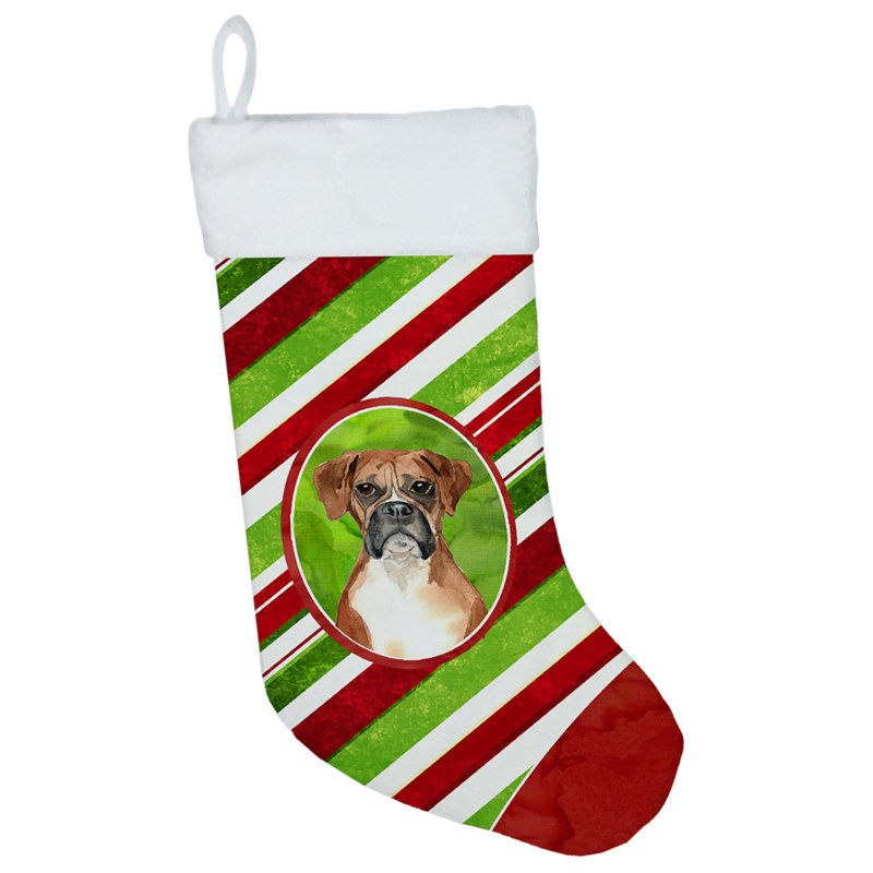 Chaussette de noël à rayures à sucre, Boxer