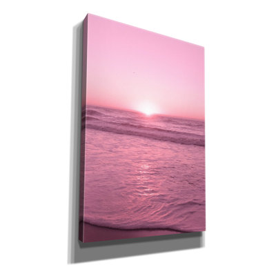 Art mural sur toile Epic Graffiti «Pink Fuzz Beach» par Life BeautifuLEE, 26 po x 40 po