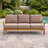 Galvan 82.68'' Wide Straight Teak Patio Sofa with Cushions-1628124474