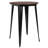 Hertfordshire 30" Round Metal Indoor Bar Height Table with Rustic Wood Top-795145361-795145362
