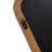 1 Piece Scalloped Wood Wall Mirror,Brown