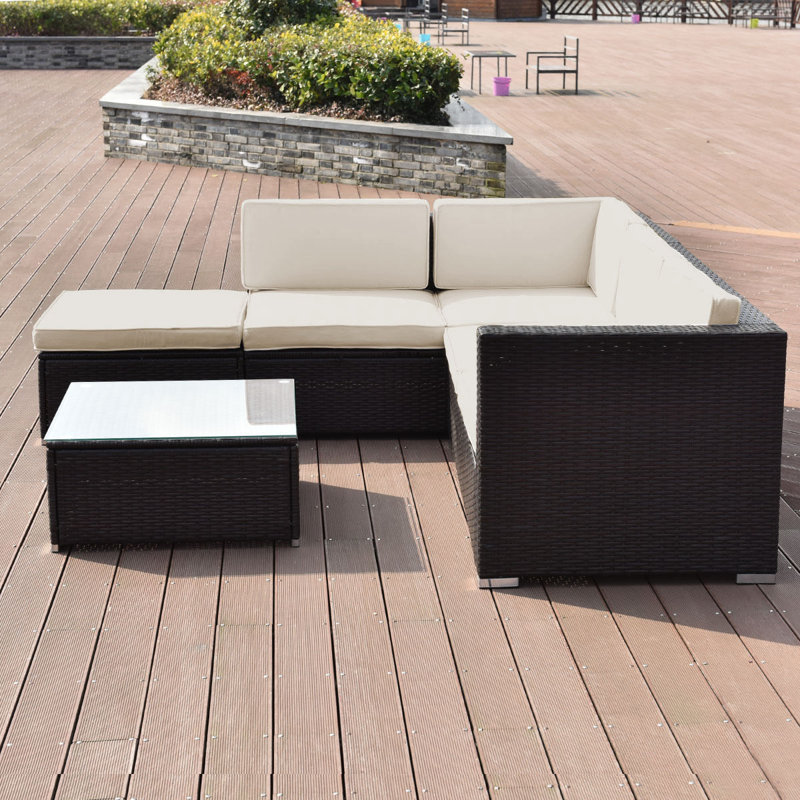 - Person Patio Conversation Set with Cushions