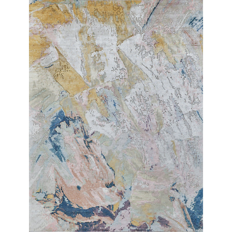 Floor Art Abstract Area Rug, Rectangle 10' x 14'