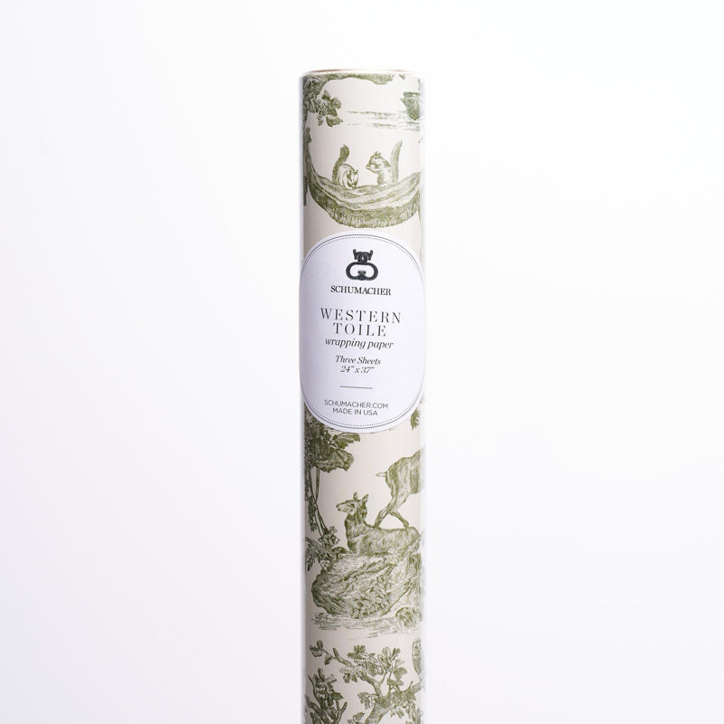 Western Toile Wrapping Paper
