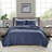 2 Piece Quilt Set Navy Twin/Twin XL