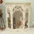 Beige Manufactured Wood Freestanding Fireplace