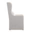 Ensemble de salle à manger rectangulaire en bois récupéré avec chaises roulées Gwendoline-690435082-690435093
