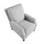 Fauteuil inclinable à dossier poussoir de style transitionnel en chenille de style transitionnel à dossier poussoir-1413691047