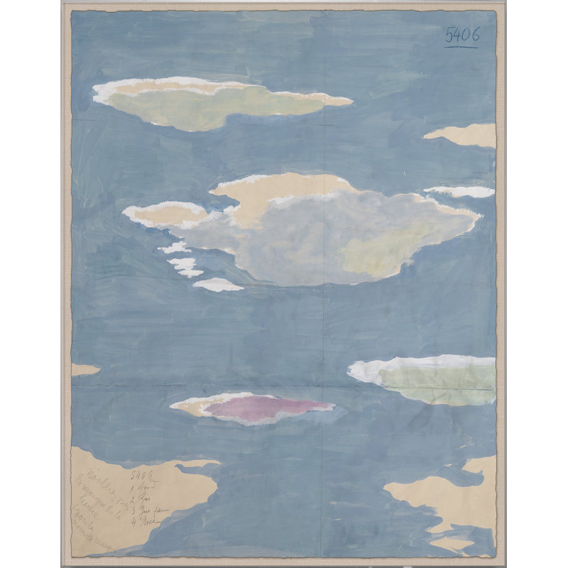 Clouds Print by Paule Marrot, Acrylic Box, Framed Print, 56" H x 44" W