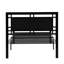 Lit simple, structure de lit en métal, noir, conception solide et stable, environnement de détente tranquille, étapes d'assemblage faciles, pas de sommier tapissier, structure d'une capacité de 300 lb, sommeil,