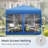 Instant Pop-Up Canopy Tent With Netting, Adjustable Height, Vented Top, And Multiple Side Walls For Outdoor Shade And Insect Protection