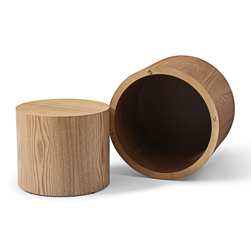 Latitude Run® Round Coffee Table Set Of 2 - Wayfair Canada