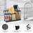 Stainless Steel 3-In-1 Kitchen Utensil Holder With Removable Divider, Open-Style Design, Large Countertop Organizer For Cooking Tools