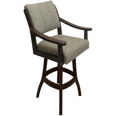 Tabouret de bar pivotant en bois massif de 30 po