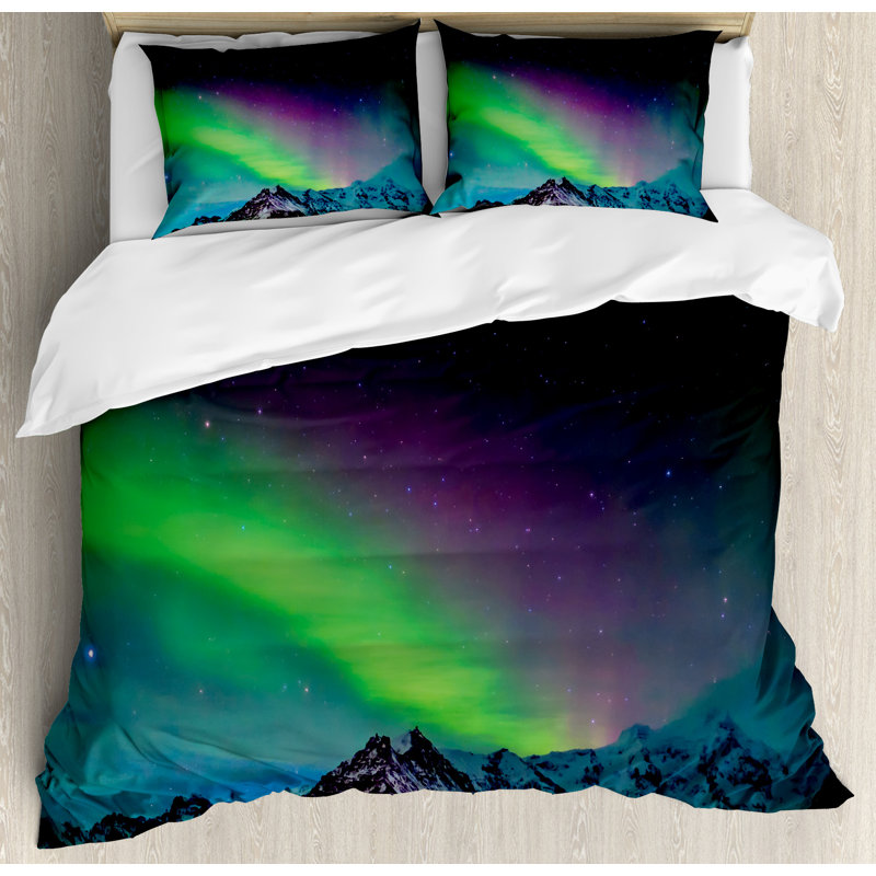 Eclectic Polyester Duvet Cover, King Duvet Cover + 2 King Shams