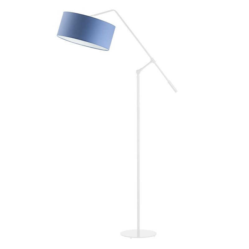 Hanskarl 170cm Reading Floor Lamp, White, Blue