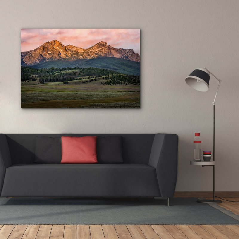 «Sawtooth Pastel» par Rick Berk, art mural sur toile, H 40 po x l 60 po x P 1,5 po