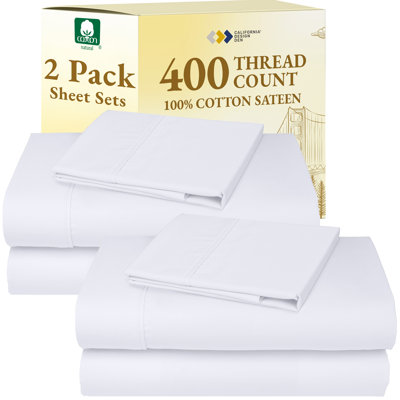 Ensemble de 2 ensembles de draps California