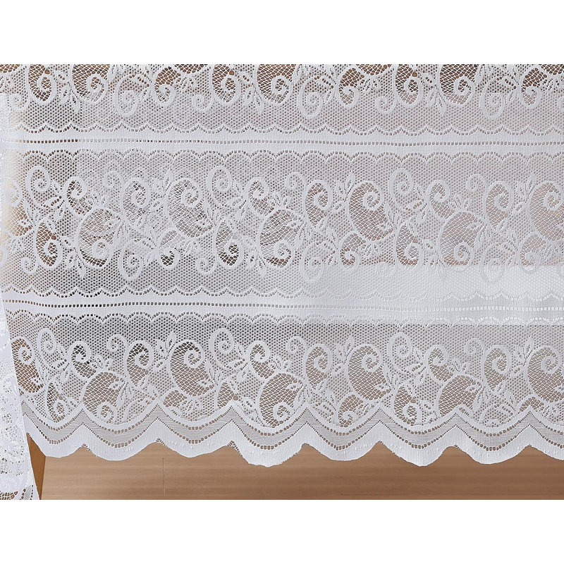 72 Inches Vintage White Rectangular Tablecloth For Rustic Dining Table Décor, 72" L x 54" W, White