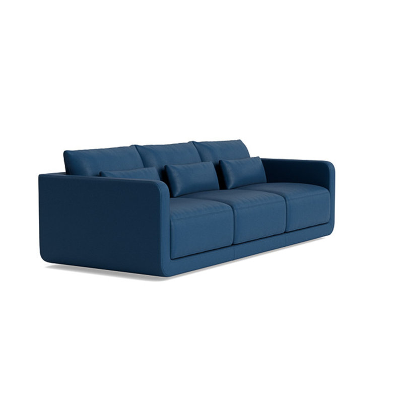 Eva Sofa (95"), Leather - Deep Blue