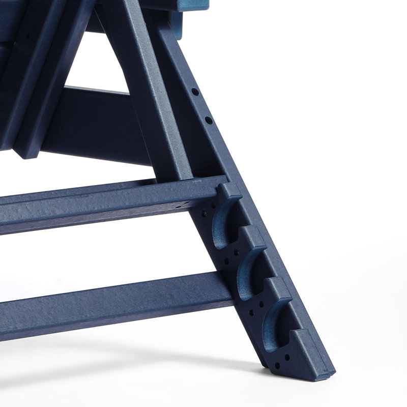 Ensemble de 3 chaises longues inclinables Laguna, Bleu marine