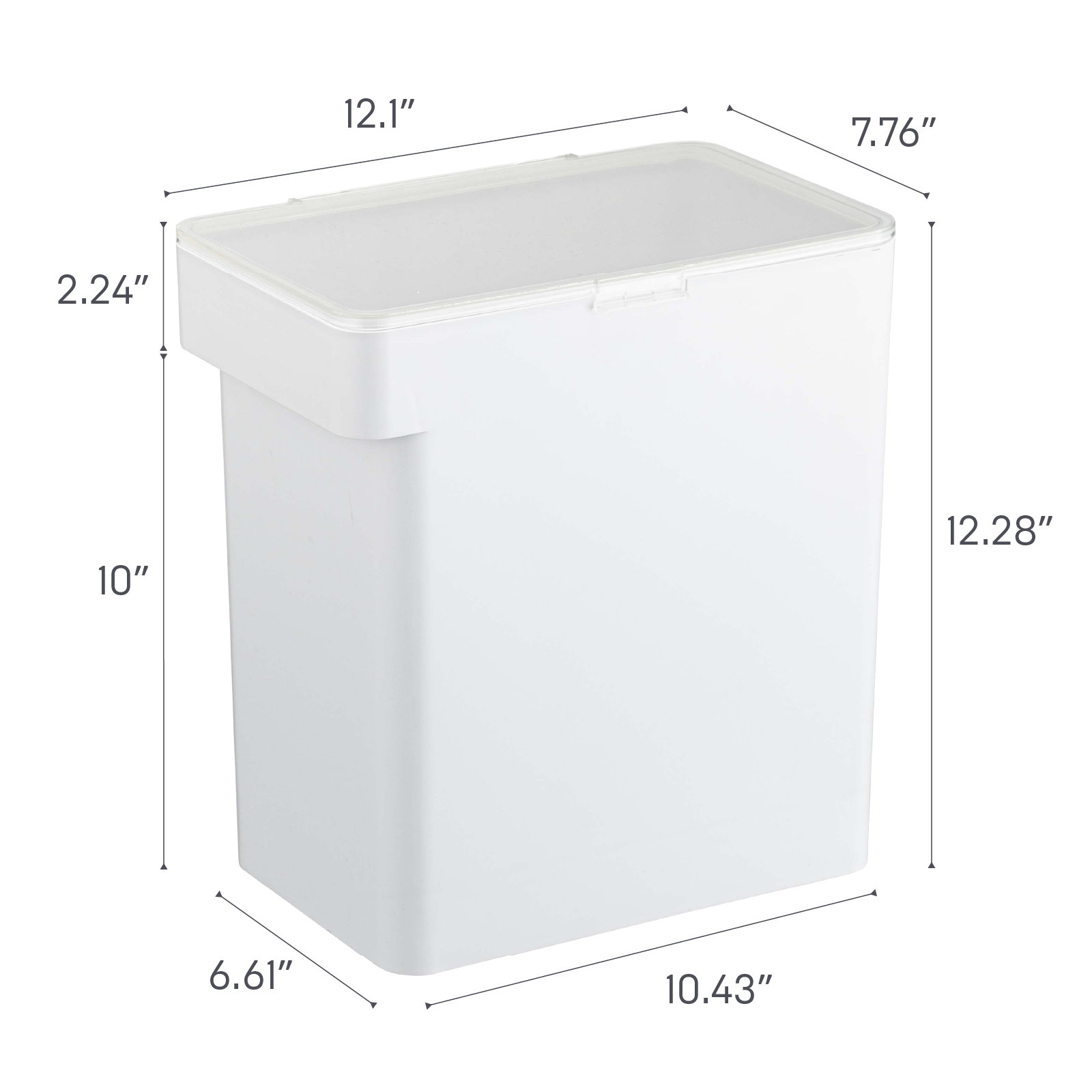 Yamazaki Home Pet Food Container, White
