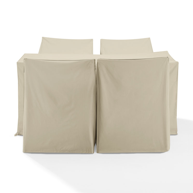 Housse pour ensemble repas de patio, Brun clair