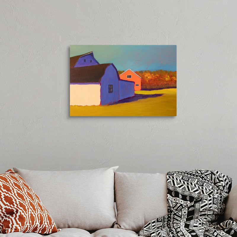 Structure Bucolique VII par Carol Young - reproduction de photo, H 20 po x l 30 po x P 1,25 po, Toile tendue