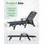 Outdoor Chaise Lounge With Reclining Backrest-828549816