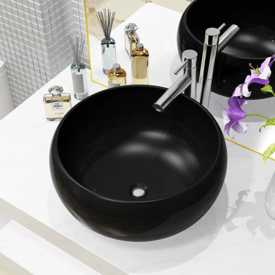 Metro Lane Farrah 400 mm L x 400 mm W Ceramic Circular Sink