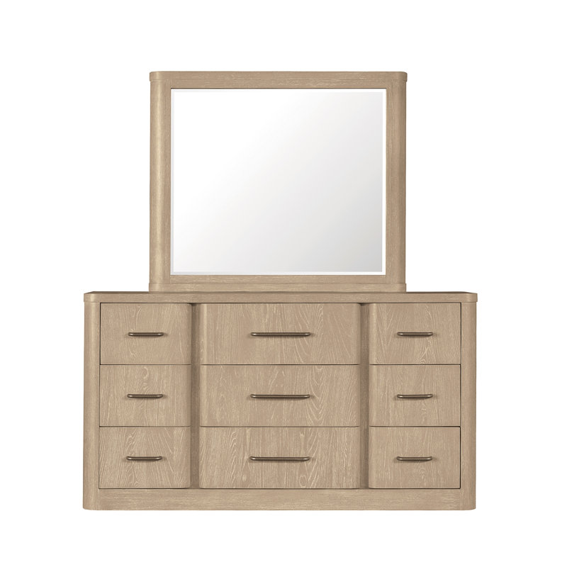 Hedrick 9 Drawer Dresser With Mirror