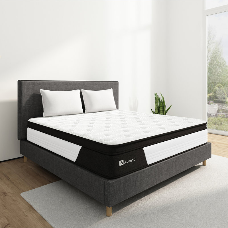 Avenco 10" Medium Gel Memory Foam Pillow Top Hybrid Mattress– 10-Year Warranty, CertiPUR-US, OEKO-TEX Certified, Full, 10"