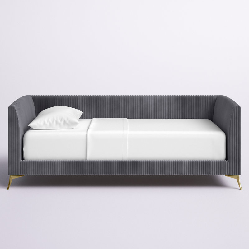 Arliss Upholstered Daybed, Gray
