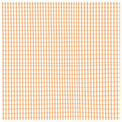 Orange Geometric Dots Comforter