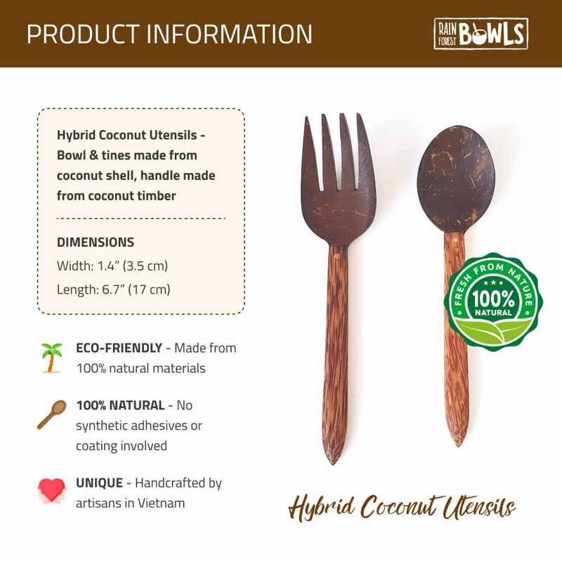 Rainforest Bowls Flatware Set - Service for 4