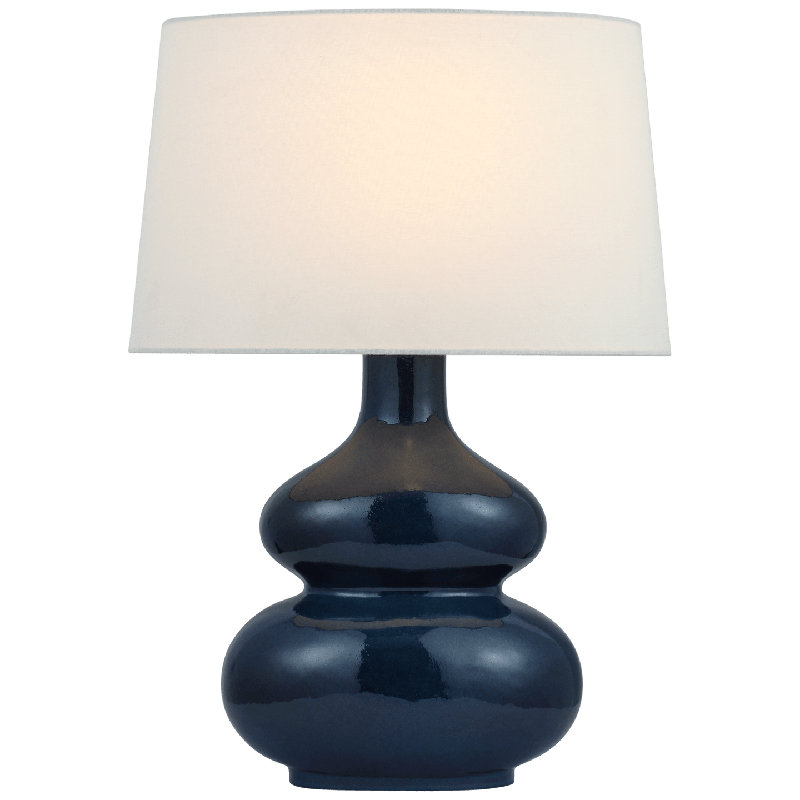 Chapman & Myers Lismore Medium Table Lamp, Mixed Blue Brown