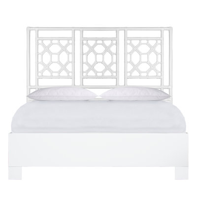 Lattice Back Platform Bed