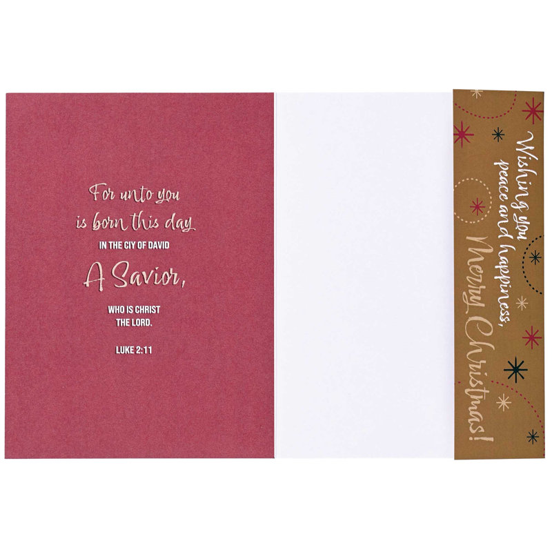 Carte de Noël Foi Espoir Amour