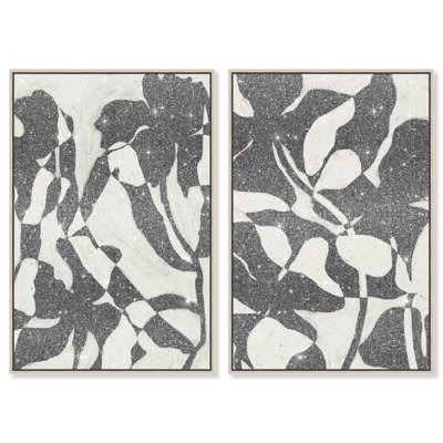 Contrast Nature Set Canvas Abstract Print by Oliver Gal, Black Frame, 10 x 15