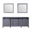 Ensemble de meuble-lavabo double l 84 po x P 22 po et miroirs 34 po Marsyas-1287933827