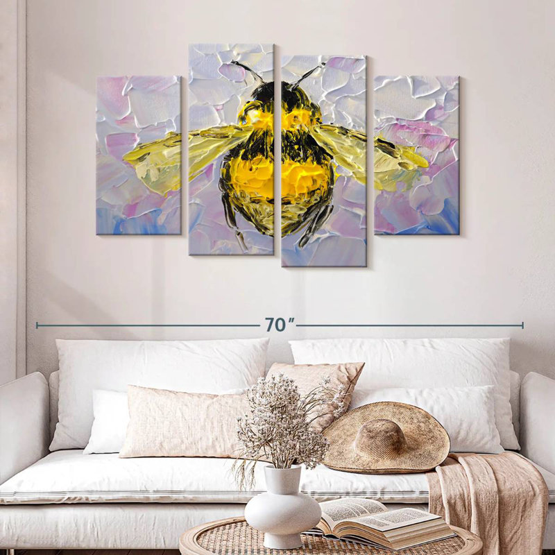 Brampt Abstract Bee, 32" H x 52" W