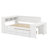 Versatile Daybed Featuring Storage Shelves, Drawers, Trundle, Charging Station, LED Light, Desk And Cabinet-1491867051