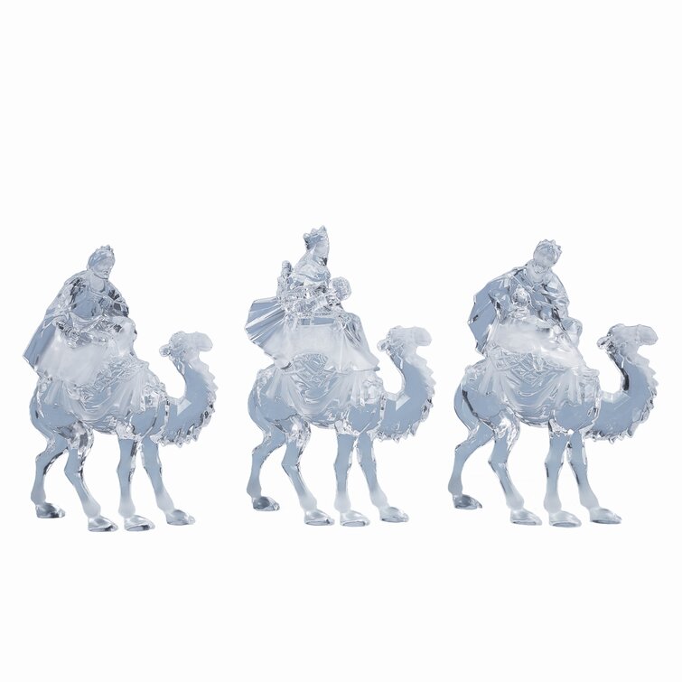Three Piece Kings on Camel Figurine Set